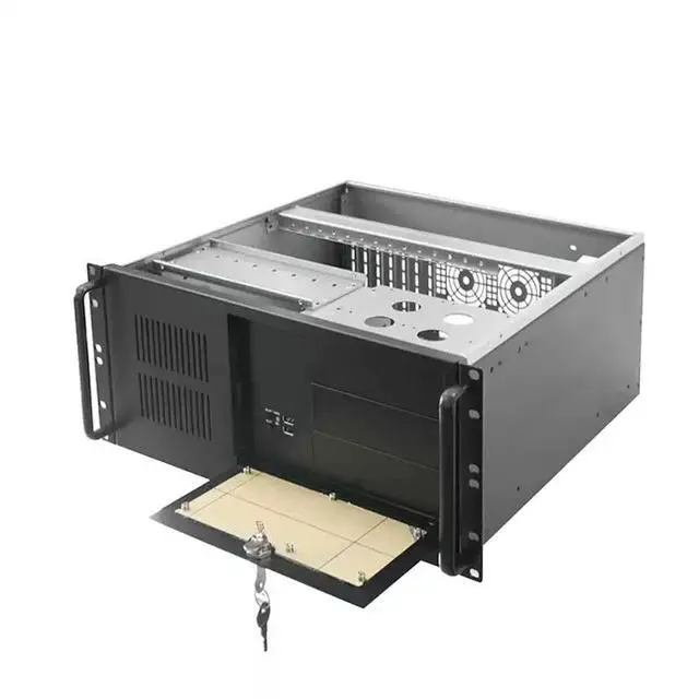 Alt view image 3 of 5 - 4U Industrial Rackmount Chassis for DVR/Surveillance Standard 19" Rackmount Desktop Case, Heavy-Duty Steel, 4U Form Factor for Video Recording & Industrial Systems