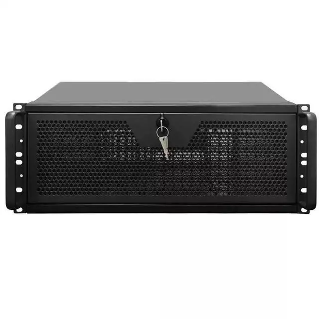 Main image of 4U Industrial Rackmount Chassis Supports 360mm/240mm Liquid Cooler, EATX Motherboard, Redundant Dual PSU, 460mm Depth, for Server/Workstation