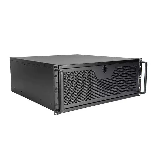 Alt view image 3 of 3 - 4U Industrial Rackmount Chassis Supports 360mm/240mm Liquid Cooler, EATX Motherboard, Redundant Dual PSU, 460mm Depth, for Server/Workstation