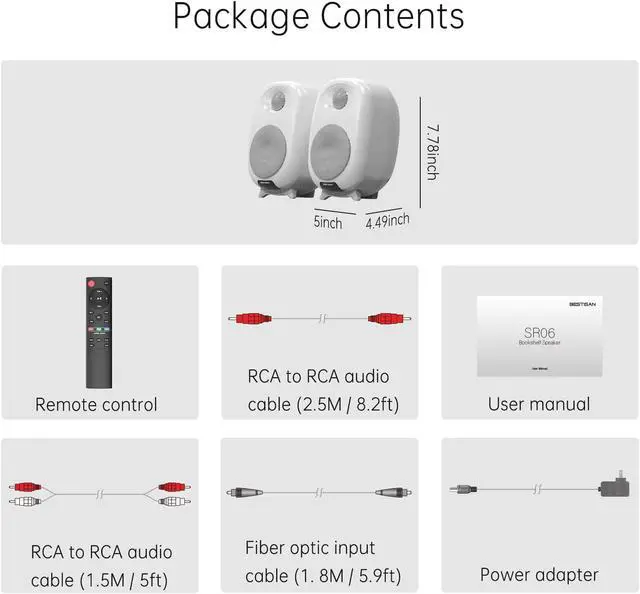 Alt view image 4 of 6 - High-Fidelity 3" Active Bookshelf Speakers 2-Way Stereo HiFi Sound, Audiophile-Grade Audio for Home/Desktop Premium Listening