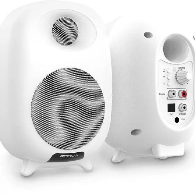 Main image of High-Fidelity 3" Active Bookshelf Speakers 2-Way Stereo HiFi Sound, Audiophile-Grade Audio for Home/Desktop Premium Listening
