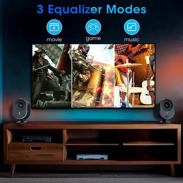 Alt view image 5 of 6 - 2.75" HiFi Passive Bookshelf Speakers High-Fidelity Stereo Sound, Wooden Enclosure, Audiophile-Grade Deep Bass for Desktop/Home Use - black