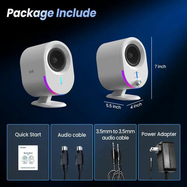 Alt view image 3 of 7 - 2.75" HiFi Passive Bookshelf Speakers High-Fidelity Stereo Sound, Wooden Enclosure, Audiophile-Grade Deep Bass for Desktop/Home Use - white
