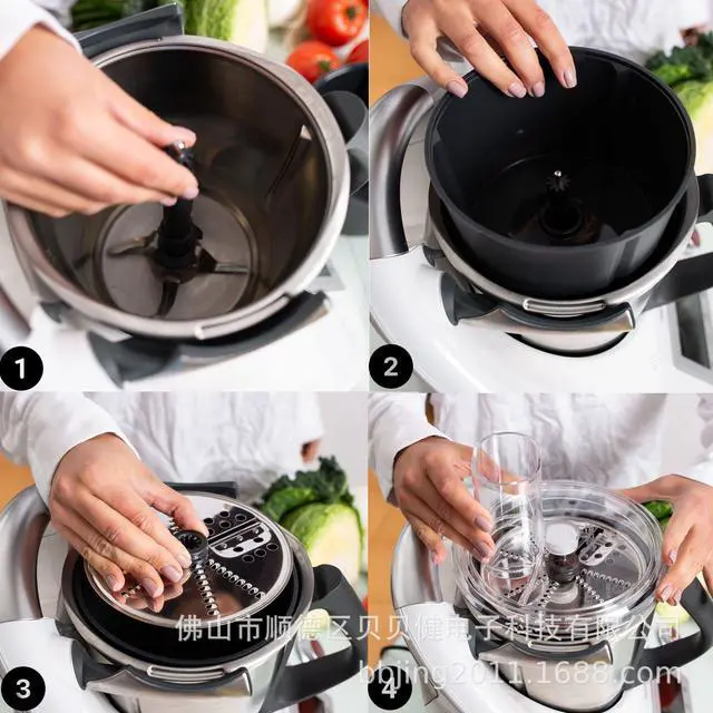 Alt view image 2 of 5 - Multifunctional Vegetable Slicer & Grater Attachment for Thermomix TM5/TM6 Compatible with Vorwerk Kitchen Machine