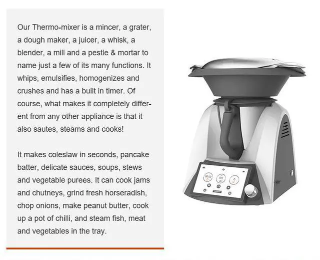 Alt view image 7 of 7 - Multifunctional Food Processor Cutting, Meat Slicing & Stir-Fry Robot, All-in-One Kitchen Cooking Machine