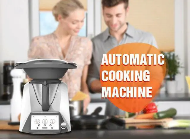Alt view image 3 of 7 - Multifunctional Food Processor Cutting, Meat Slicing & Stir-Fry Robot, All-in-One Kitchen Cooking Machine