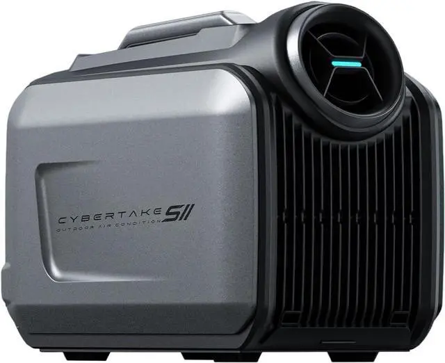 Main image of Cybertake S2 Pro Portable Camping Air Conditioner, Tent AC with 5100 BTU Cooling and 6100 BTU Heating, 8 Hours on 1kWh, 3-Way Power(48V DC, 12-24V Vehicle, 100V-240V Wall), Ideal for Tent, Camping, RV