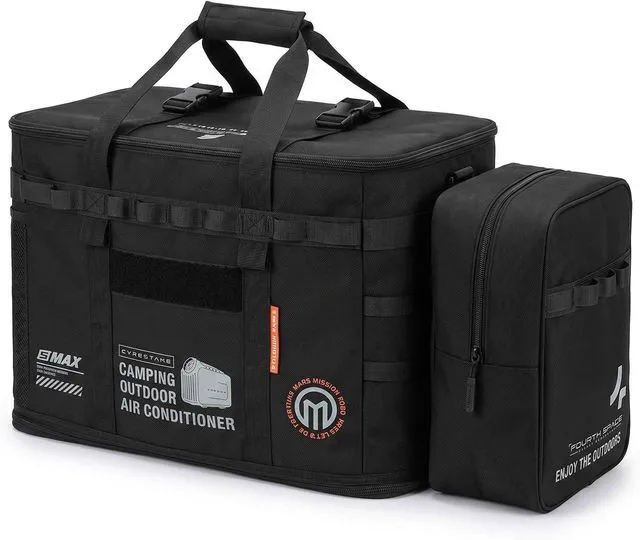 Main image of Storage Bag for S2 Pro Portable Air Conditioners, Outdoor Waterproof Dustproof Tent Air Camping Carrging Bag, Protection Organizer for Tent Air Conditioner, Black (New Version)