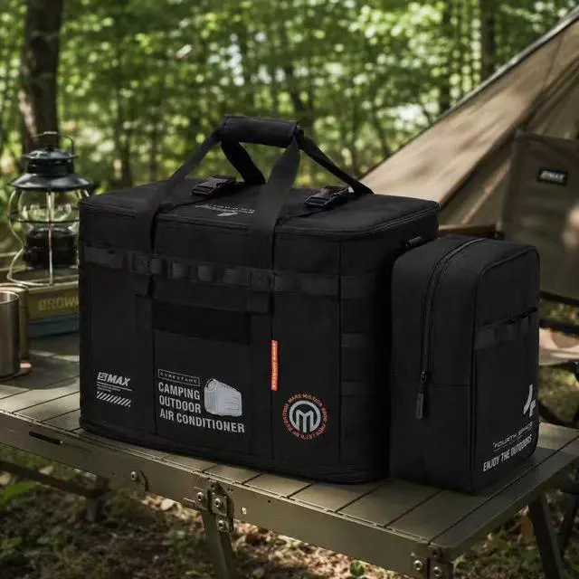 Alt view image 4 of 7 - Storage Bag for S2 Pro Portable Air Conditioners, Outdoor Waterproof Dustproof Tent Air Camping Carrging Bag, Protection Organizer for Tent Air Conditioner, Black (New Version)