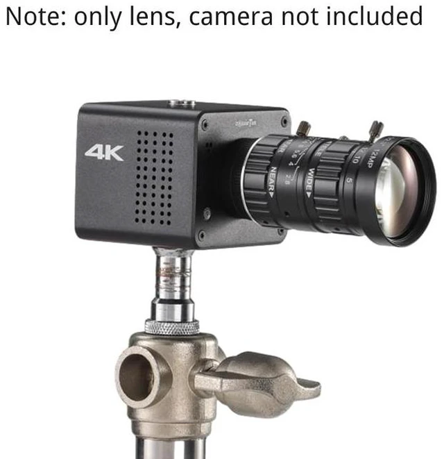 Alt view image 7 of 7 - 5-50mm FA Manual Zoom Lens 12MP C-Mount, Low Distortion, for Industrial Vision / Machine Vision Cameras