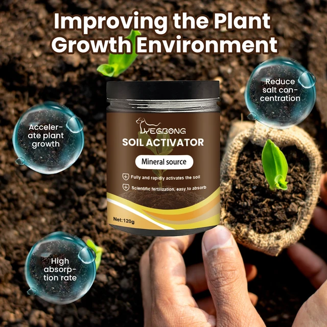 Alt view image 2 of 7 - Soil Activator 120g Plant Growth Supplement for Root Development, Nutrient Enrichment & Soil Conditioning
