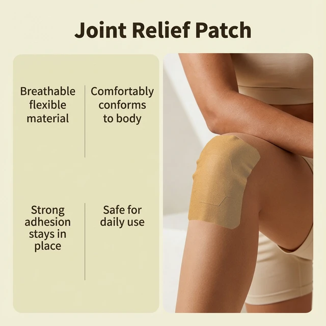 Alt view image 5 of 7 - 6pieces, Joint Care Patch Gentle Moisturizing & Soothing Adhesive Patch for Daily Skin Comfort and Joint Support