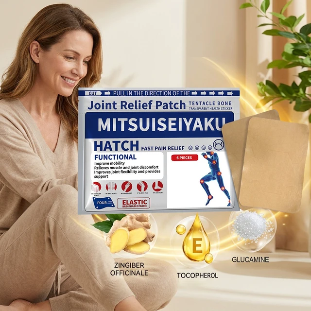 Alt view image 2 of 7 - 6pieces, Joint Care Patch Gentle Moisturizing & Soothing Adhesive Patch for Daily Skin Comfort and Joint Support