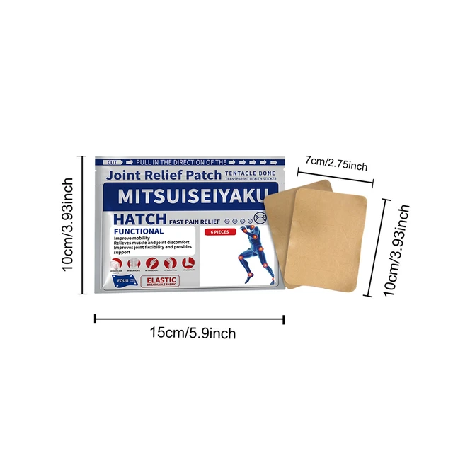 Alt view image 7 of 7 - 6pieces, Joint Care Patch Gentle Moisturizing & Soothing Adhesive Patch for Daily Skin Comfort and Joint Support