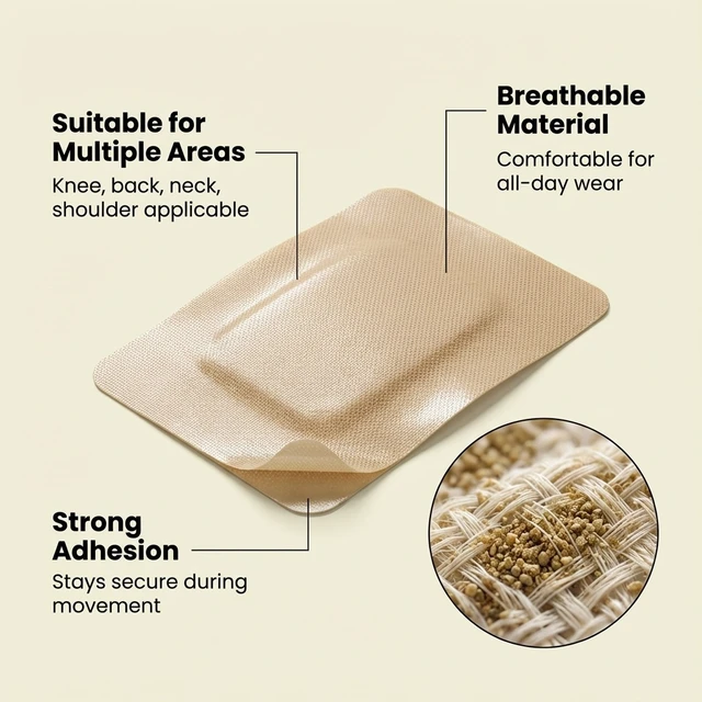 Alt view image 3 of 7 - 6pieces, Joint Care Patch Gentle Moisturizing & Soothing Adhesive Patch for Daily Skin Comfort and Joint Support