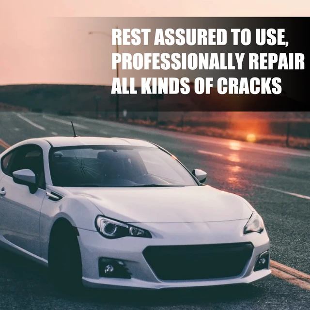 Alt view image 4 of 7 - Windshield Crack Repair Kit 20ml Glass Repair Liquid, Curing Film & Blade Windshield Crack Repair Adhesive Car Glass Repair Liquid, Fills & Seals Cracks for Safe Driving