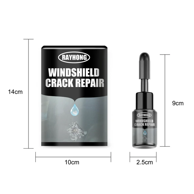 Alt view image 7 of 7 - Windshield Crack Repair Kit 20ml Glass Repair Liquid, Curing Film & Blade Windshield Crack Repair Adhesive Car Glass Repair Liquid, Fills & Seals Cracks for Safe Driving