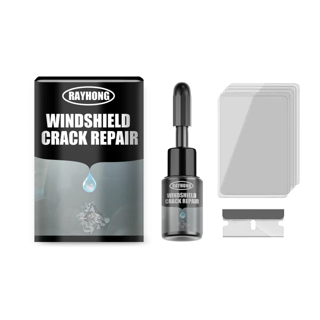 Alt view image 2 of 7 - Windshield Crack Repair Kit 20ml Glass Repair Liquid, Curing Film & Blade Windshield Crack Repair Adhesive Car Glass Repair Liquid, Fills & Seals Cracks for Safe Driving