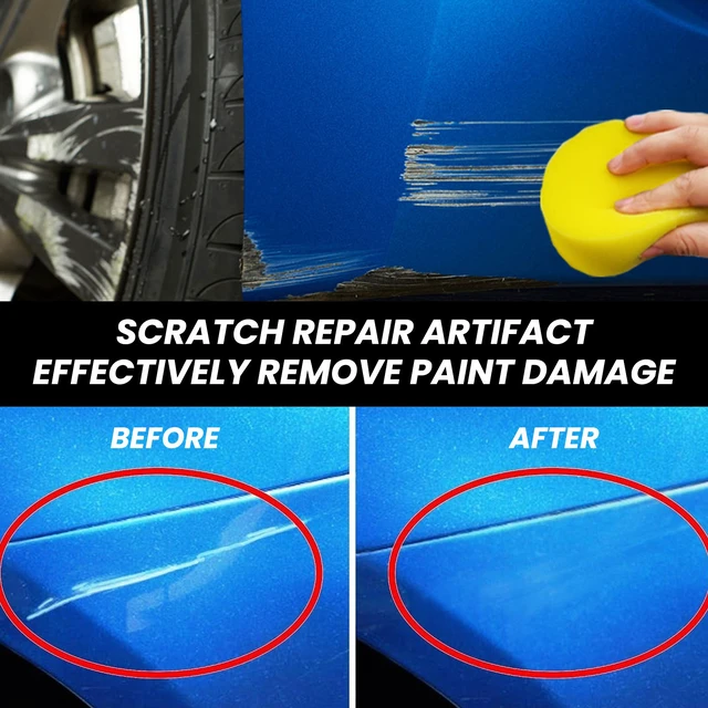 Alt view image 5 of 7 - Car Scratch Repair Polish 120ml Compound + Cloth + Sponge, Removes Scratches & Swirl Marks, Restores Car Paint Shine