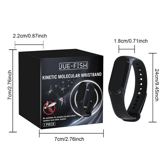 Alt view image 7 of 7 - Mosquito Repellent Watch Portable Outdoor Camping Anti-Mosquito Bracelet, Silicone Comfort Fit, Gentle Bug Protection for Adults & Kids