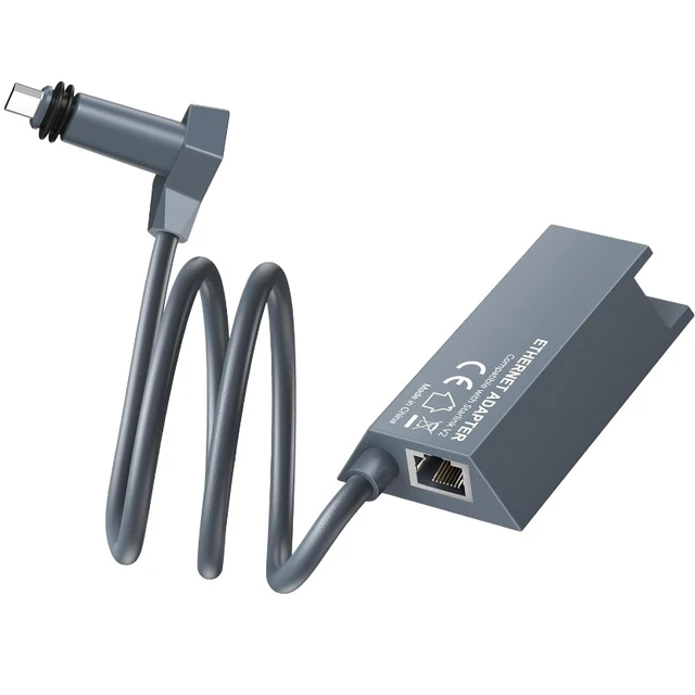 Alt view image 5 of 6 - Starlink Ethernet Adapter V2 Gigabit Network Hub for Starlink Gen 2 Rectangular Dish, Wired Internet Connector & LAN Port Expander (RJ45, 1m)