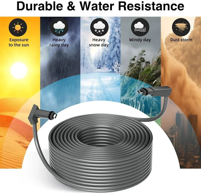 Alt view image 3 of 7 - Starlink Gen2 Ethernet & Power Replacement Cable Waterproof 2-in-1, Compatible with Gen2/Mini, Durable for Outdoor Use - 2m