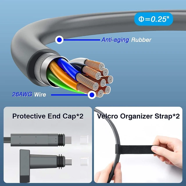 Alt view image 2 of 7 - Starlink Gen2 Ethernet & Power Replacement Cable Waterproof 2-in-1, Compatible with Gen2/Mini, Durable for Outdoor Use - 2m
