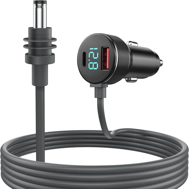 Main image of Mini Device Digital Display 3-in-1 Car Cigarette Lighter Power Cable DC Output, 3M, for Car/RV/Boat Power Supply