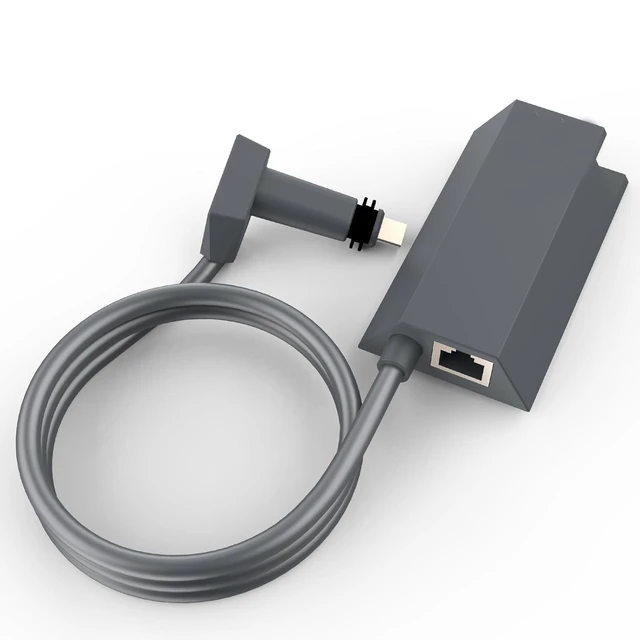 Alt view image 6 of 7 - Ethernet Adapter V2 RJ45 Network Converter, Gigabit Ethernet Adapter, Grey, for Starlink Gen 2 Rectangular Dish