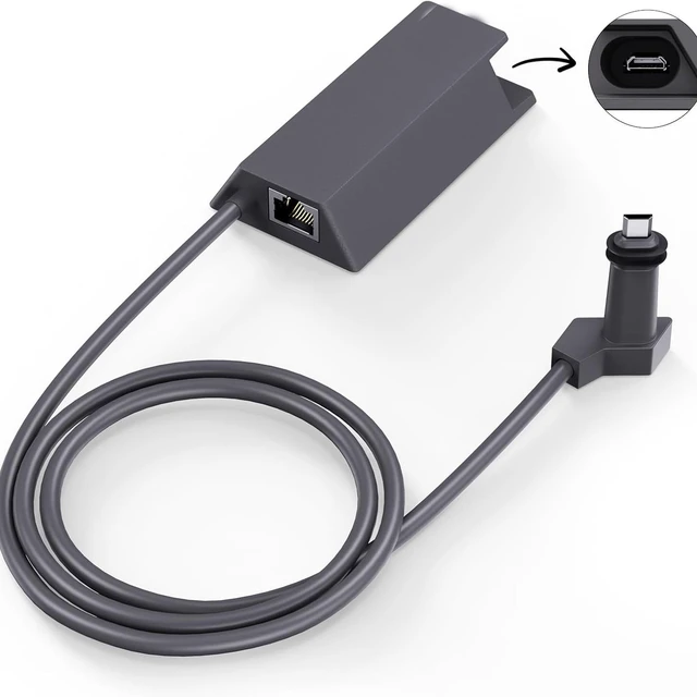 Alt view image 7 of 7 - Ethernet Adapter V2 RJ45 Network Converter, Gigabit Ethernet Adapter, Grey, for Starlink Gen 2 Rectangular Dish