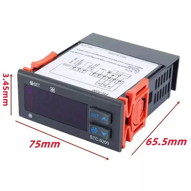 Alt view image 4 of 5 - STC-9200 Refrigeration Defrost Fan Controller Electronic Temperature Controller for Cold Storage, Refrigerator & Freezer