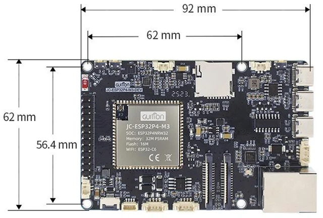 Alt view image 4 of 6 - ESP32-P4 Development Board Dual-Core RISC-V + ESP32-C6 Co-Processor, Camera/Ethernet/DSI Display Support