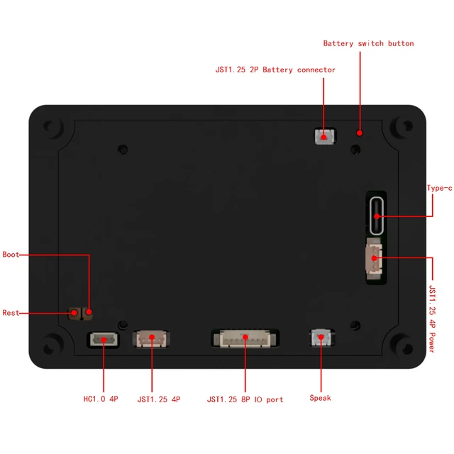 Alt view image 4 of 5 - 3.5" IPS Touch Display ESP32-S3 Development Board Wi-Fi & Bluetooth, 16MB Flash, Speaker Support