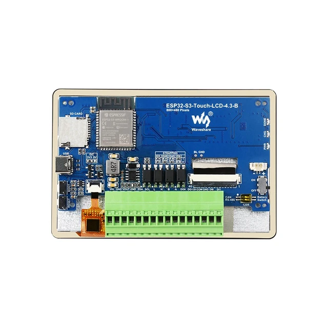 Alt view image 6 of 7 - ESP32-S3 4.3" Capacitive Touch Display Development Board with Case, 16MB Flash, LVGL Support, Rich IO Expansion