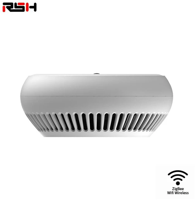 Alt view image 6 of 6 - Smart Home ZigBee Alarm Smoke Detector, Multi-Scenario Smoke Sensing, Tuya Smart Alarm