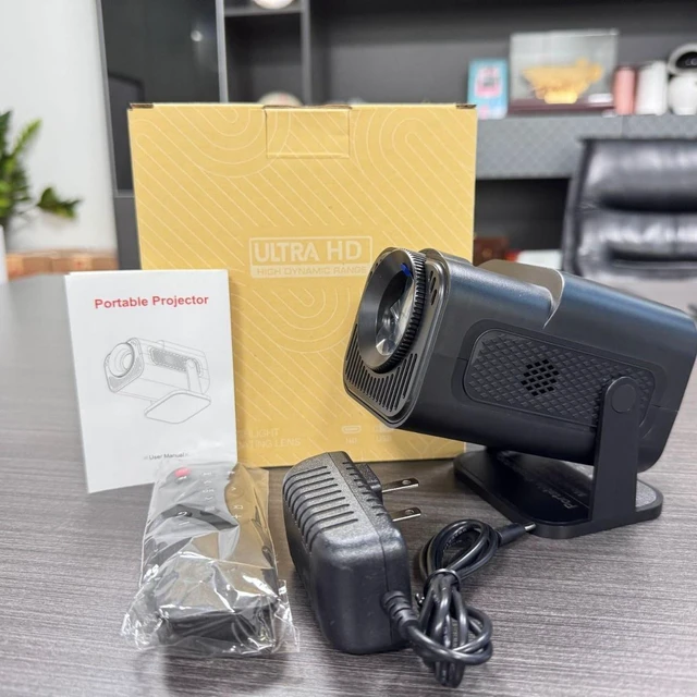 Alt view image 6 of 7 - HY320mini Z2 Wired Screen Mirroring Projector Portable Home Projector, HD Phone Projection, Black, Wired Casting Only