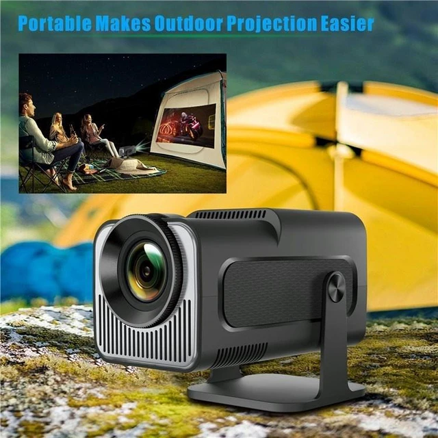 Alt view image 5 of 7 - HY320 MINI 4K HD Android Smart Projector Portable Home Theater Short-Throw Projector, Android Version, Black