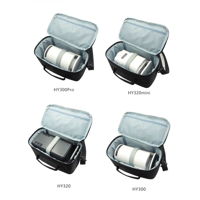 Alt view image 2 of 5 - Carrying Case for HY300/HY320 Barrel Projector Moisture-Proof Portable Storage Box, Black