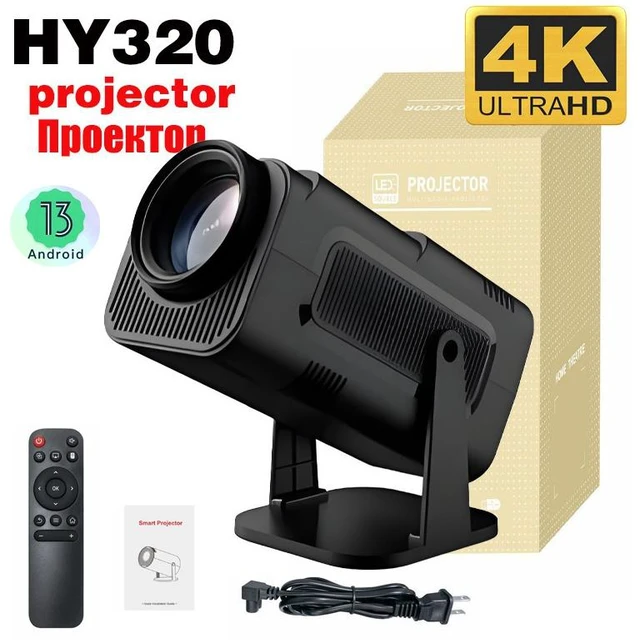 Main image of HY320 Portable 4K Projector Smart Portable HD Home Theater Projector