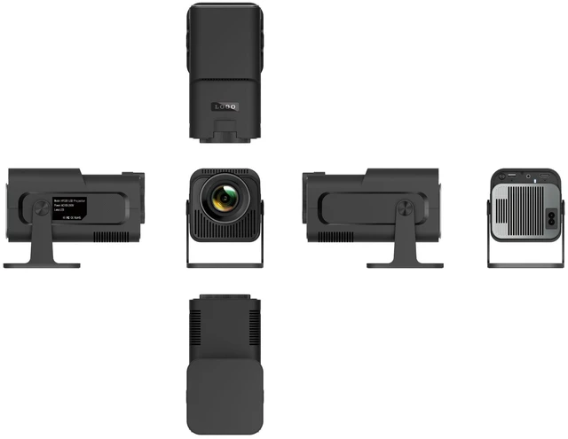 Alt view image 7 of 7 - HY320 Portable 4K Projector Smart Portable HD Home Theater Projector