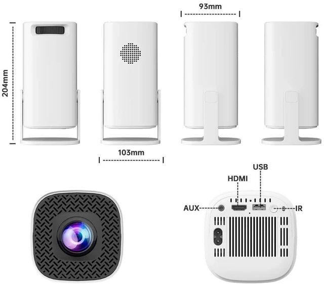 Alt view image 6 of 7 - P30MAX Gaming Projector Android 4K Home WiFi Game Console, 720P HD Projector