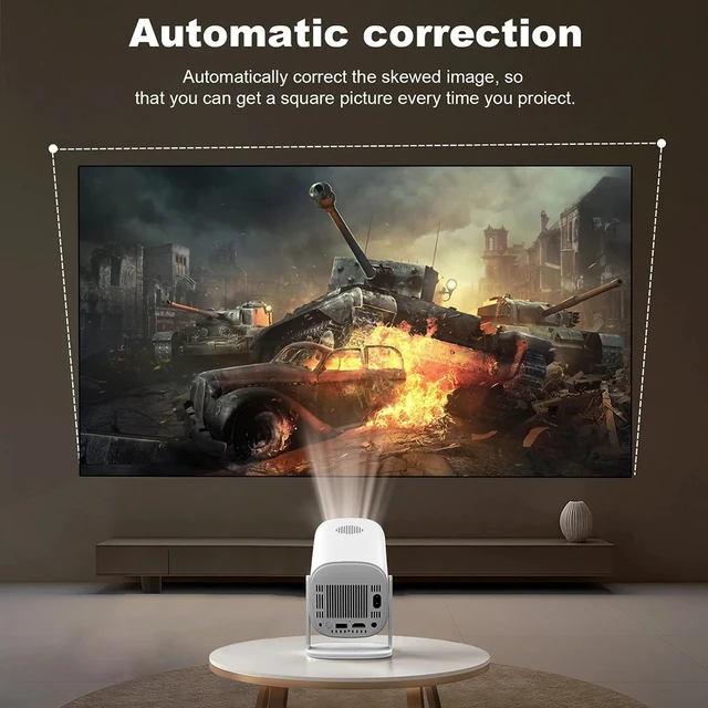 Alt view image 3 of 7 - P30MAX Gaming Projector Android 4K Home WiFi Game Console, 720P HD Projector