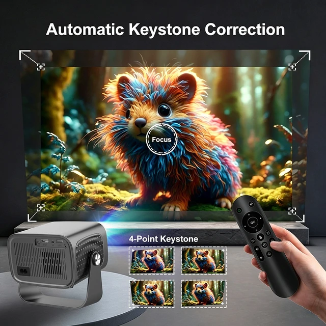Alt view image 7 of 7 - A10 Mini Projector Smart Home Projector, Portable HD Home Theater Projector - black