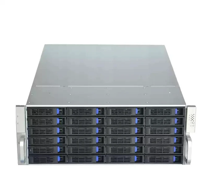 Main image of R4424 4U Server Chassis 24-Bay Hot-Swap, SFF-8643 Backplane, 7 Slots, Supports SSI-EEB, 3x 120mm + 2x 80mm Fans