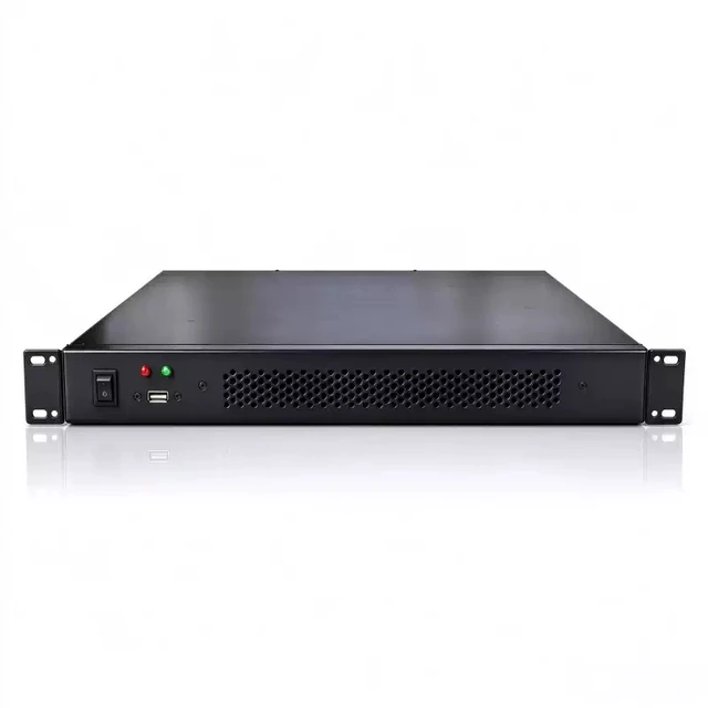 Alt view image 2 of 7 - 1U Extended 650mm Server Chassis (Chassis Only) Rackmount, Supports ATX Motherboard, 4x 3.5" Drive Bays, Black, for Blade/Storage/Server