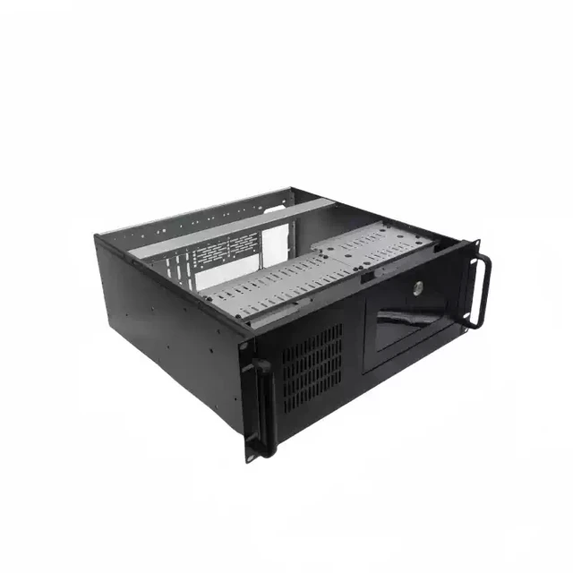 Alt view image 2 of 7 - 4U Industrial Rackmount Chassis 610 (Chassis Only) 19" Rack, ATX PSU, 8 PCI Slots, Black, Supports ATX Motherboard, for Server/Industrial Control/Surveillance
