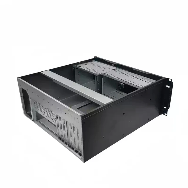 Alt view image 3 of 7 - 4U Industrial Rackmount Chassis 610 (Chassis Only) 19" Rack, ATX PSU, 8 PCI Slots, Black, Supports ATX Motherboard, for Server/Industrial Control/Surveillance