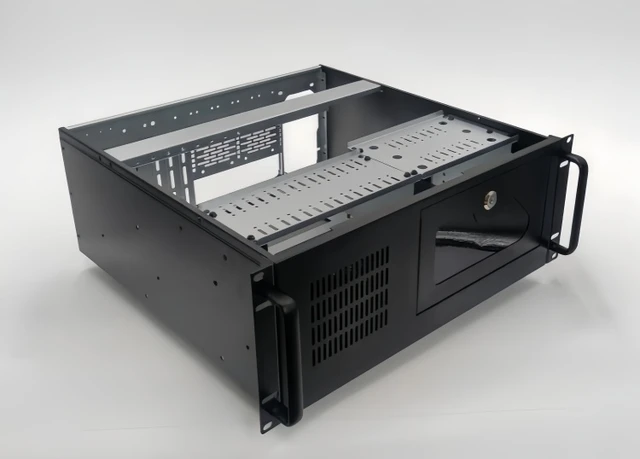 Alt view image 5 of 7 - 4U Industrial Rackmount Chassis 610 (Chassis Only) 19" Rack, ATX PSU, 8 PCI Slots, Black, Supports ATX Motherboard, for Server/Industrial Control/Surveillance