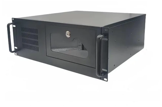 Main image of 4U Industrial Rackmount Chassis 610 (Chassis Only) 19" Rack, ATX PSU, 8 PCI Slots, Black, Supports ATX Motherboard, for Server/Industrial Control/Surveillance