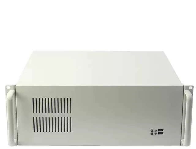 Main image of Short 4U Industrial Chassis (Chassis Only) 300mm Depth, Supports ATX Motherboard, ATX PSU, 7 Full-Height Slots, Black, for Laser Marking/Industrial PC/Server